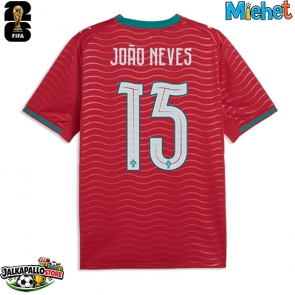 Portugali Joao Neves #15 Kotipaita MM-kisat 2026 Lyhythihainen